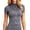 Grey, variant on Zip Up Short Sleeve Running Jacket For Fitness Slim Fit Yoga Outer Layer With Gold Zipper Breathable Quick For Activewear Womens Shirts Long Sleeve