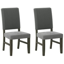 Gymax Dining Chair Set of 2 Mid-Century Modern Velvet Fabric Upholstered Chairs