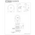 thumbnail image 2 of Kingston Brass Easy Touch Toe Tap Bathtub Drain Replacement Kit, Matte Black, 2 of 2