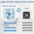 thumbnail image 3 of Geevon Indoor WiFi Hygrometer Thermometer, Bluetooth WiFi Humidity Temperature Gauge with Large LCD Display, with Max Min Records, Historical Data Storage and Export for Room Greenhouse(2 Pack ), 3 of 10