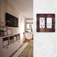 thumbnail image 5 of Yayeee Rocker Switch Wall Plate 3-Gang 6.5"x4.6" Home Decorative Outlet Cover, Star Spangled Squares, 5 of 6