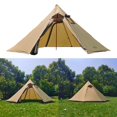 thumbnail image 5 of tamizeot Hot Tent with Flue Pipe Window Season Waterproof 4 for Brown, 5 of 5