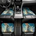 thumbnail image 7 of Fuzoiu Cute Angel Winged Rabbit Print Carpet Floor Mats for Car,Car Foot Mat Set,Universal Fit 4 Piece Mat Pad Set,Fits Most Cars Trucks Vans Sedans SUV Auto Carpet Mat Se, 7 of 7