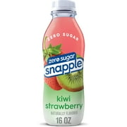Snapple Zero Sugar Strawberry Kiwi Juice Drink, 16 Fl Oz Recycled Plastic Bottle