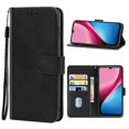 thumbnail image 1 of Funda de cuero para teléfono Infinix Hot 10i, color negro, 1 of 4