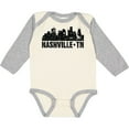 thumbnail image 3 of Inktastic Nashville Skyline Grunge Boys or Girls Long Sleeve Baby Bodysuit, 3 of 5
