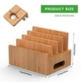 thumbnail image 7 of Pezin & Hulin Bamboo Charger Station for Multi Devices Charging Dock  with 5-Port USB HUB for Phone/Tablet/Watch, 7 of 7