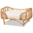 thumbnail image 1 of Cama para mascotas Baxton Studio Malino, moderna, bohemia, ratán, marrón, 1 of 9