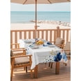 thumbnail image 2 of Outdoor Tablecloth with Umbrella Hole for Patio/Picnic/Party/Camping, Navy Blue Spring Floral Waterproof Table Cloth Rectangle Table Cover Washable, Farmhouse Butterfly (52"x 70"), 2 of 8