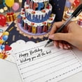 thumbnail image 5 of JILhome 3D  Musical Happy Birthday Card, LED Lights Birthday Cards, Blowable Greeting Card with DIY Age for Husband, Women, Son, Her, Dad, Blue, 5 of 7