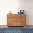 thumbnail image 2 of Mainstays Kids 6 Drawer Dresser, Warm Walnut, 2 of 7