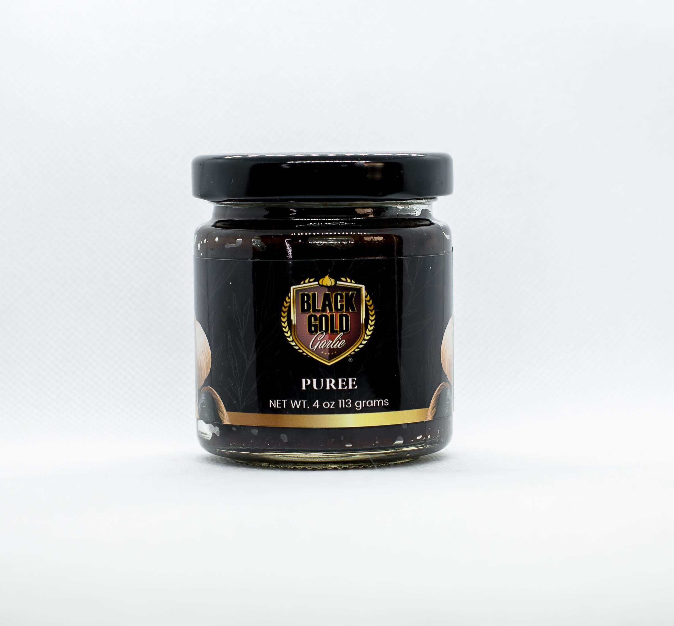 Texas Black Gold Garlic Puree, 4 Ounce Jar