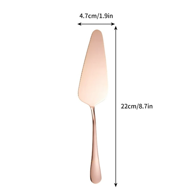 Dvruxg Stainless Steel Cake Server Multi-Purpose Pizza Spatula Serrated Edge