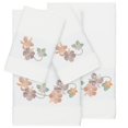 thumbnail image 2 of Authentic Hotel and Spa  Turkish Cotton Floral Vine Embroidered White 4-piece Towel Set, 2 of 5