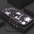 thumbnail image 3 of Kuromi-funda de teléfono con dibujo de melodía para iPhone, carcasa líquida con cuerda izquierda para iPhone 15, 14, 13, 12, 11 Pro Max, 8, 7 Plus, XR, XS, X, 3 of 5