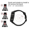 thumbnail image 4 of Amerteer For Garmin Fenix 5/5 Plus Replacement Silicone Bracelet Wrist Watch Band Strap, 4 of 5