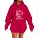 thumbnail image 2 of RKSTN Valentine Gift Woem's Valentines Heart Print Hoodies Plus Size Drawstring Hooded Sweatshirt Top Womens Casual Solid Overszied Graphic Printed Loose Comfy Hood Fall Spring Clothes, 2 of 6
