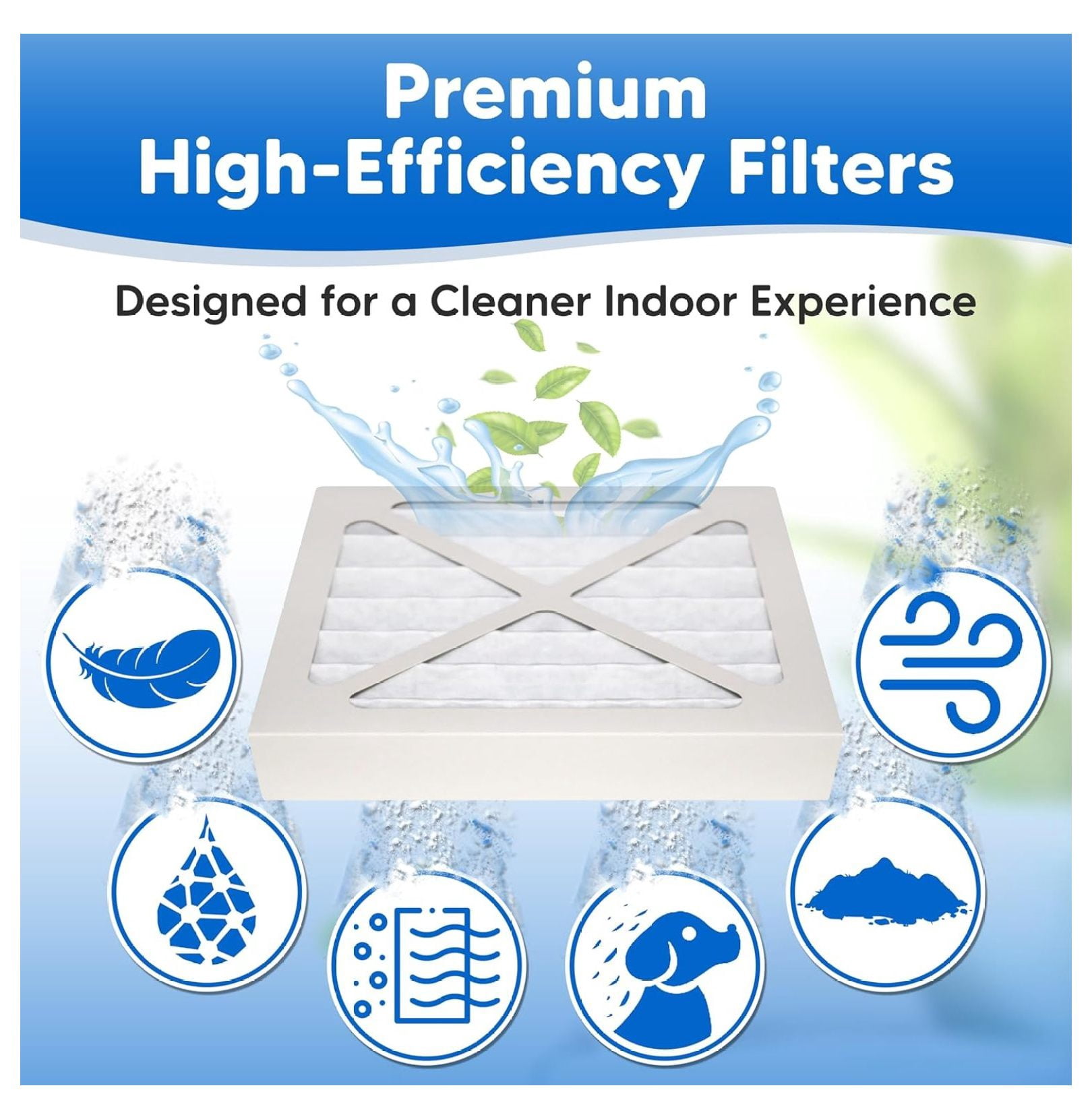 6-Pack Humidifier Filter Replacement for Bionaire 911D Filter - Compatible with Bionaire C22 C33 W2 W6 W7 W9 W25 W0210 W0305 W0310 W0340 W0840 W2845 Air Filters