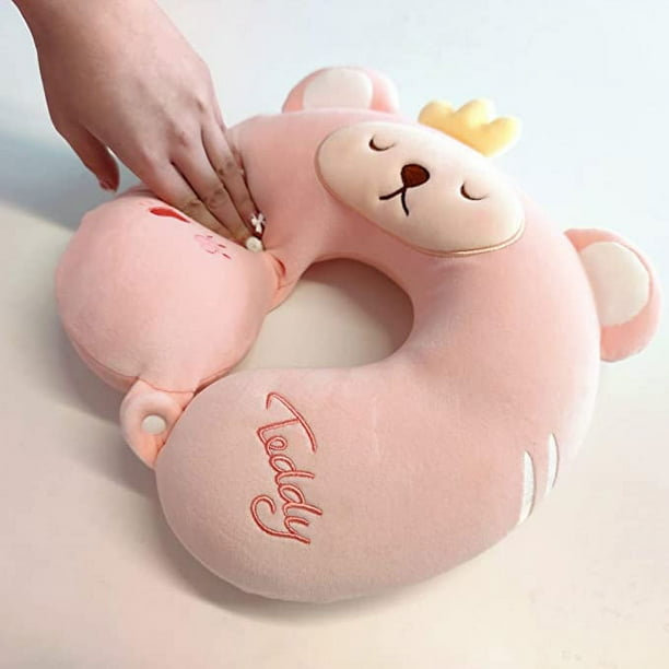 Almohada de viaje para ninos almohada para el cuello para viajar linda almohada de avion para ninos almohadas para el cuello para ninos y ninas color rosa Sailing Electronica Walmart en