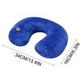 thumbnail image 3 of XOAIHY U-Shaped Inflatable Travel Neck Pillow - Soft, Warm, And Elastic Pillow For Comfortable Neck Support During Airplane Trips., 3 of 7