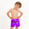 thumbnail image 6 of ITSAME Boys Beach Shorts, Fashion Print Elastic Waist Quick-Dry Summer Casual Swim Trunks for Kids Purple 14-15T, 6 of 8