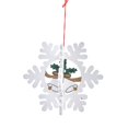 thumbnail image 3 of Colgantes de madera navideños 3D Adornos colgantes de madera navideños multiusos para Copo de nieve, 3 of 9