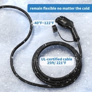 Veiphlox UC101, 240 V, 40 Amps Level 2 EV Charger with J1772 Connector, 25ft Cable