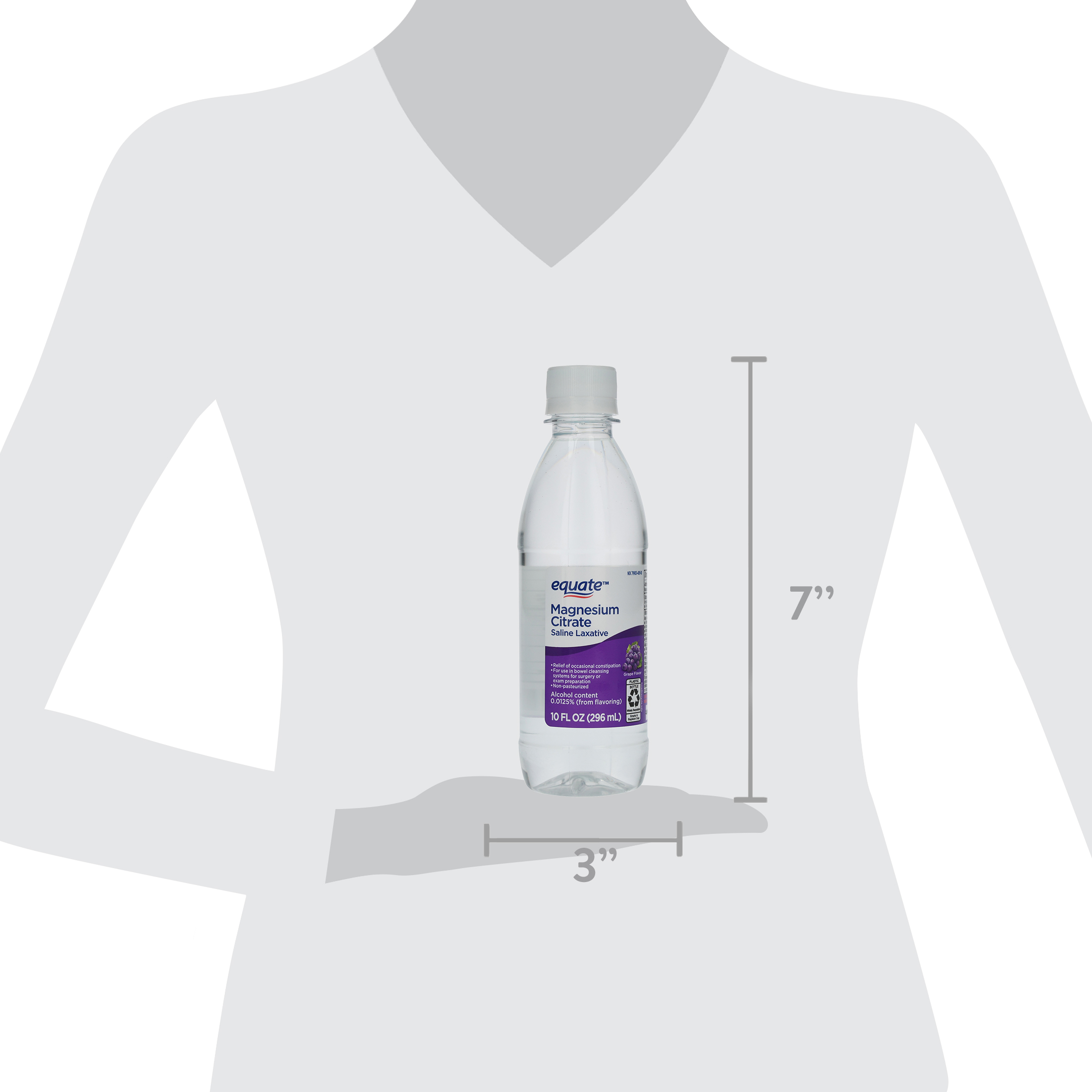 Equate Laxante Salino de Citrato de Magnesio, Sabor Uva, 10 oz 6