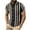 Black, variant on WREESH Men's Tropical Beach Button Down Shirts Short Sleeve Funny Print Casual Striped Tops for Men Black
