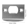 thumbnail image 2 of HIAKDOFT 4 Sets Door Strike Plates Silver Latch Stability for Business Owners, 2 of 8