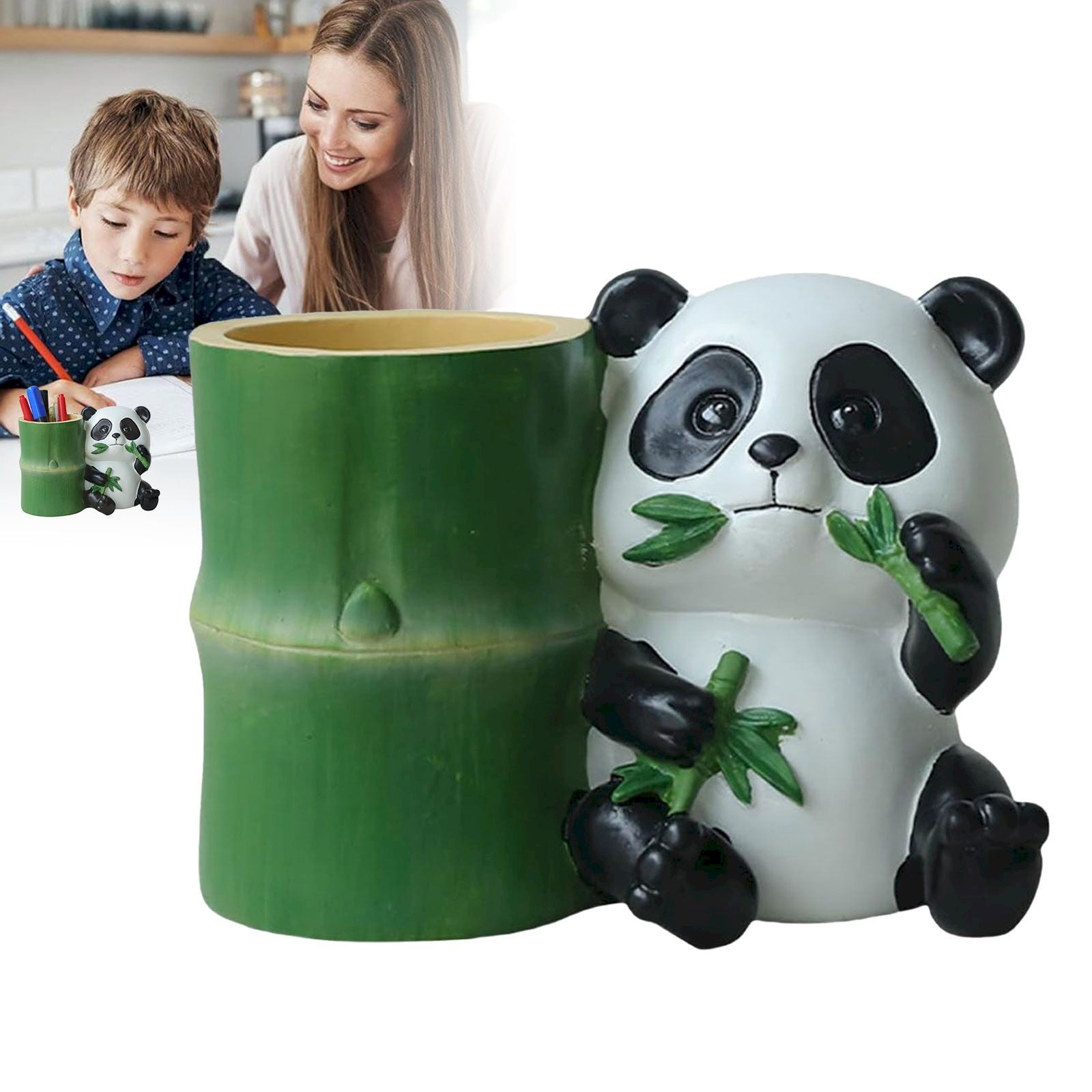 Clearance Under 5$ Home Office Desktop Panda Pen Holder Decoration, Fdelink Pen Holder | Cute Panda Pen Storage Table Stationery Organizer Accessories for S-tudent Dormitories Classrooms and Homes.