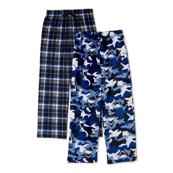 2-Pack, Shark Themed Sleep Pants Pajama Bottoms, X-Small