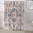 thumbnail image 5 of Fabric Shower Curtain, Vintage Floral Boho N Tribal Style Flowers Shower Curtains with 12 Hooks Waterproof Machine Washable Bath Curtains for Bathroom, 54 x 78in, 5 of 6