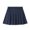 navy blue, variant on Girls High Waisted Plain Pleated Skirt Skater Tennis School Uniforms Skirt Lining Shorts