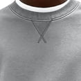 thumbnail image 6 of Atkumj Mens Crewneck Sweatshirt Casual Long Sleeve Plain Pullover Tops Fashion Solid Color Fall Sweatshirts for Daily Wear L, 6 of 6