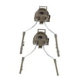thumbnail image 2 of DYNWAVECA Helmet Rail Adapter Hearing Protection Lightweight Multipurpose Earmface Fixing Bracket for Outdoor Activities Hunting Adults Brown, 2 of 10
