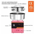 thumbnail image 3 of Cotton Candy Machine, 1000W Electric Candy Floss Maker, Commercial Grade with Stainless Steel Bowl, Pink - for Home, Parties, Kids, 3 of 6