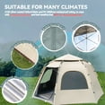 thumbnail image 3 of SMBT 2-3 Person Camping Tent,  Tents for Camping,Instant Pop Up Camping Tent with Screen Porch,Removable Rainfly and Carry Bag for Camping Backpacking Hiking, 3 of 10