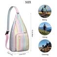 thumbnail image 2 of Color Splash Sling Backpack - Vibrant Paint-Inspired Pattern Crossbody Bag, Fashionable Anti-Theft Design, 2 of 4