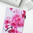 thumbnail image 6 of Cartoon Case for Fire HD 8 (8th Generation 2018 /7th Generation 2017 /6th Generation 2016 Release), Fold Stand Magnetic Leather Protector Wallet Flip Case with Auto Sleep Wake, Pink Cherry Blossom, 6 of 8