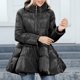 thumbnail image 1 of Abrigo informal con capucha y manga larga para mujer, chaqueta cálida de manga larga con capucha, chaqueta con cuello, abrigo ajustado de invierno para mujer, 1 of 8