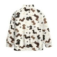 thumbnail image 5 of Uorisanigo Girls Half Zip Sweatshirt Fall Fashion Outfits Clothes Cute Dachshund Long Sleeve Pullover Crop Tops Drop Shoulder Pullover Jackets Athletic Tops for Sports and Daily Wear, 5 of 7