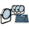 Venue Package of 4 Thinpar64 LED PAR Lights with Obey 3 Controller