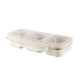 thumbnail image 1 of Contenedores de acero inoxidable para refrigerios, caja de condimentos dividida con tapas, lonchera con compartimentos sellados a prueba de fugas, contenedor de alimentos reutilizable., 1 of 8