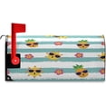 thumbnail image 2 of Cute Sun Pineapples Mailbox Cover Summer Hibiscus Flowers Mailbox Covers Magnetic Large Oversized 21"X25.5" Mailbox Wraps Post Letter Box Cover Garden Decorations, 2 of 6