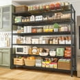 thumbnail image 5 of REIBII Heavy Duty Metal Shelving 6-Tier,55.5"W x 83"H Adjustable Wire Rack,3840lbs Large Capacity for Garage Storage, 5 of 10