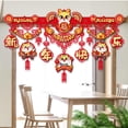 thumbnail image 4 of Spring Festival Home Ornament Art  paper Traditional Dragon Lunar Year Garland Wall Hanging Lunar Year Banner Hollow Pennant New Year Banner 4, 4 of 8