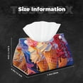 thumbnail image 5 of Salouo Trio Of Dripping Cones Pattern Long Tissue Box Cover Rectangular–Plus Size Tissue Box Holder Modern LeatheLarge Tissue Holder for Bathroom Car & Office Decor, 5 of 7