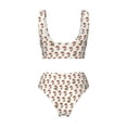 thumbnail image 6 of Rocae Mushroom for Bikini Set for Women Two Piece Sexy High Swimsuits Split Crossover Bikini X-Large, 6 of 9