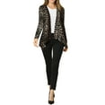 thumbnail image 3 of Allegra K Women's Leopard Print Long Sleeve Open Front Cardigan, 3 of 7
